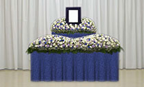 家族葬・一般葬（B）プラン（6尺生花祭壇）
