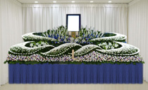 家族葬・一般葬（G）プラン（18尺生花祭壇）